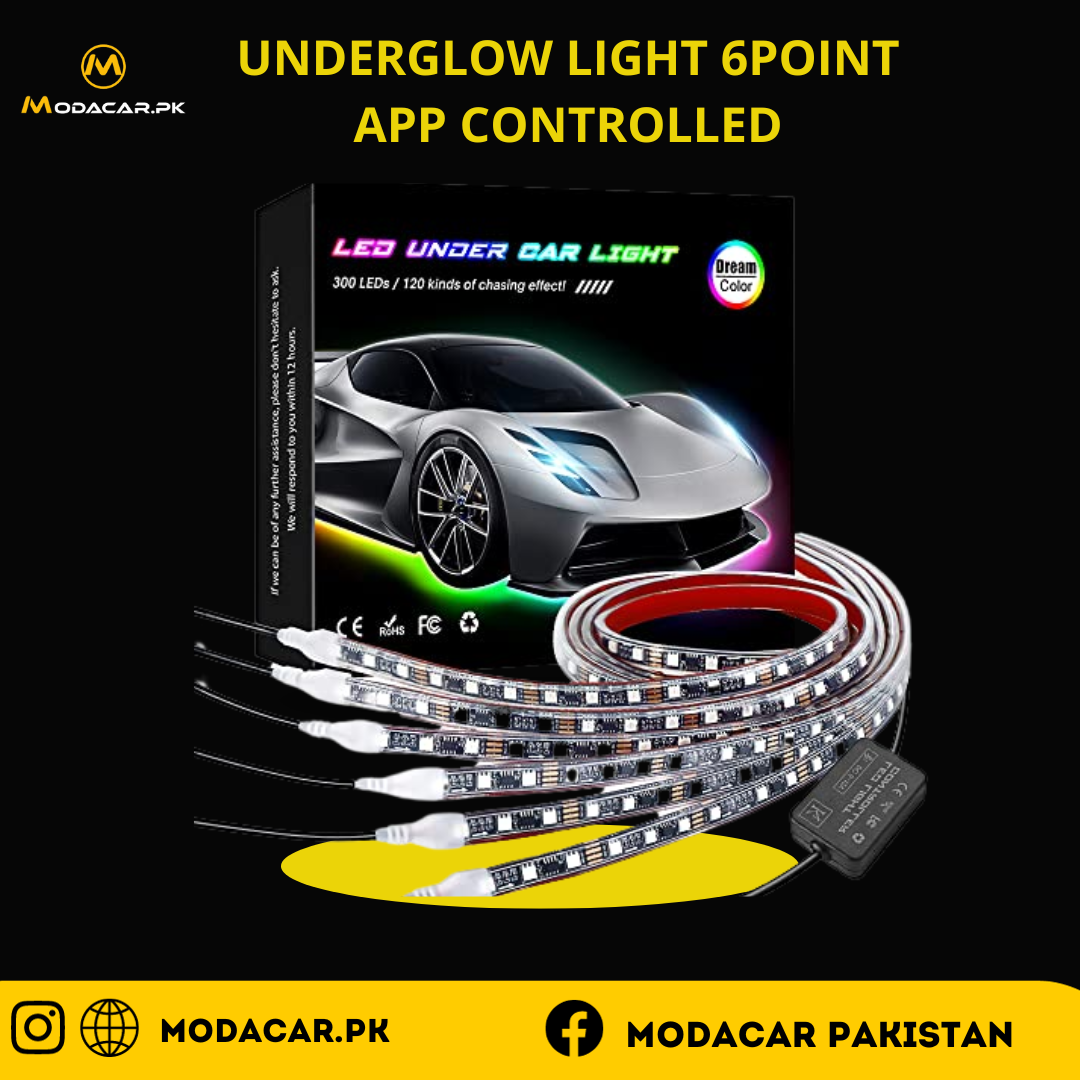 Car Underglow Lights App-Controlled 6 point