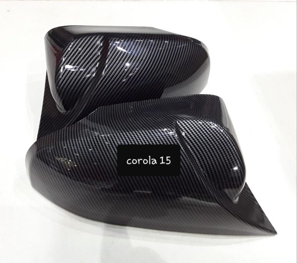 Batman style carbon fiber side mirror cover corolla