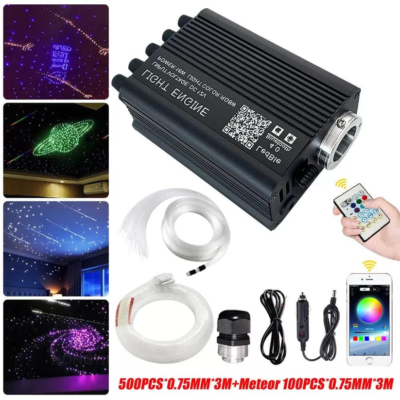 Fiber Optic Headliner Star Light Kit With Remote For Car Home Roof Ceiling